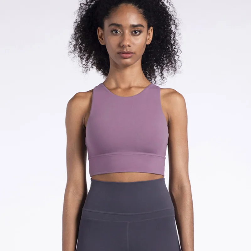 

Women's Shockproof Sports Bra Beautiful Back Yoga Bra Seamless Running Slim Sports Bra Women Push Up Bra Active Wear Workout Bra
