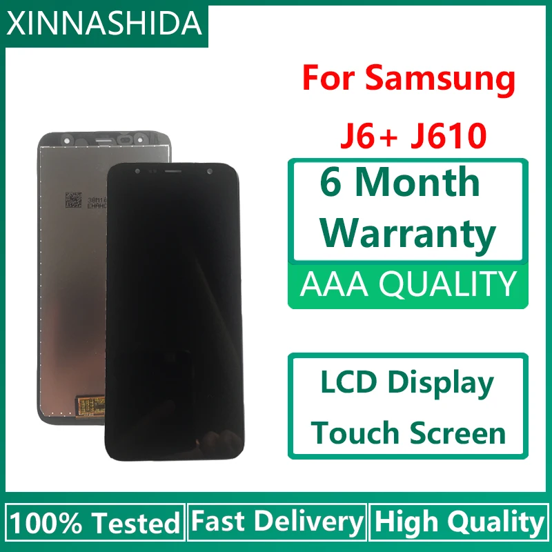 ЖК дисплей 6 0 дюйма для Samsung Galaxy J6 + J610 J610F J610FN сменный экран Plus дисплея|Экраны