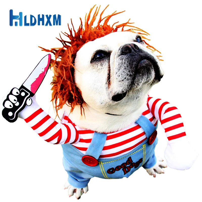

Hldhxm игрушечная кукла, одежда для собаки, костюм для питомца, Хэллоуин, косплей, смешные регулируемые собаки, костюмы для косплея, комплекты, ...