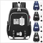 Светящийся рюкзак с изображением Доктора Кто, многофункциональный рюкзак для ноутбука с зарядкой через usb, школьные сумки для подростков мальчиков и девочек, рюкзак для путешествий