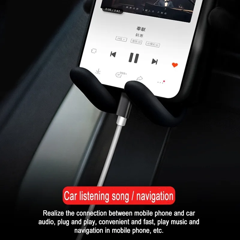 Аудиокабель Type C с переходником на 3 5 мм Кабель адаптер для колонок автомобильные