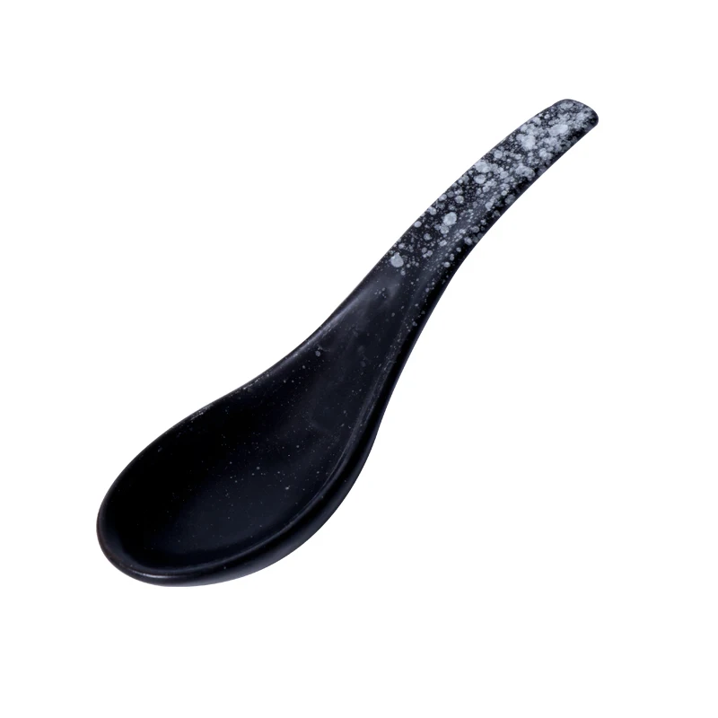 

FANCITY Japanese soup spoon household ceramic Ramen spoon rice spoon porridge spoon dessert spoon creative retro Japanese and Ko