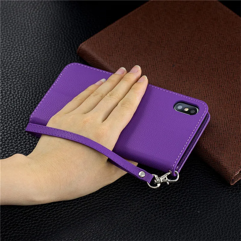 For iPhone XR Case Leather Flip on XS Max Fundas Wallet Magnetic Cover for 8 7 6S 6 Plus X XSMax Phone Cases | Мобильные телефоны и