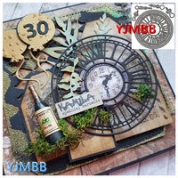 yjmbb 2021 new clock pocket watch decoration metal cutting mould scrapbook album paper diy card craft embossing die cutting
