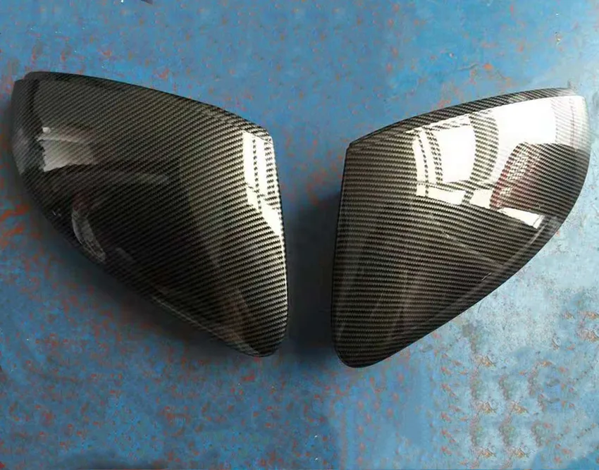 Чехол для зеркала заднего вида с узором из углеродного волокна крышка Tiguan Sharan