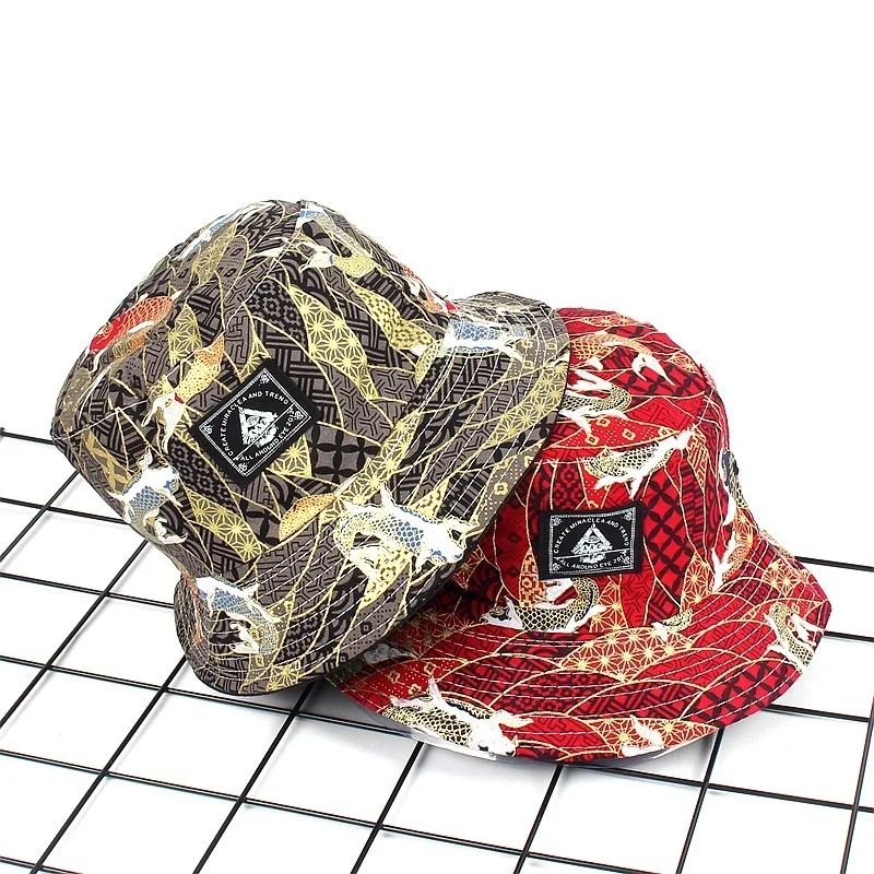 Двусторонние Шапки с золотым тиснением уличная Кепка для мужчин и женщин Панама
