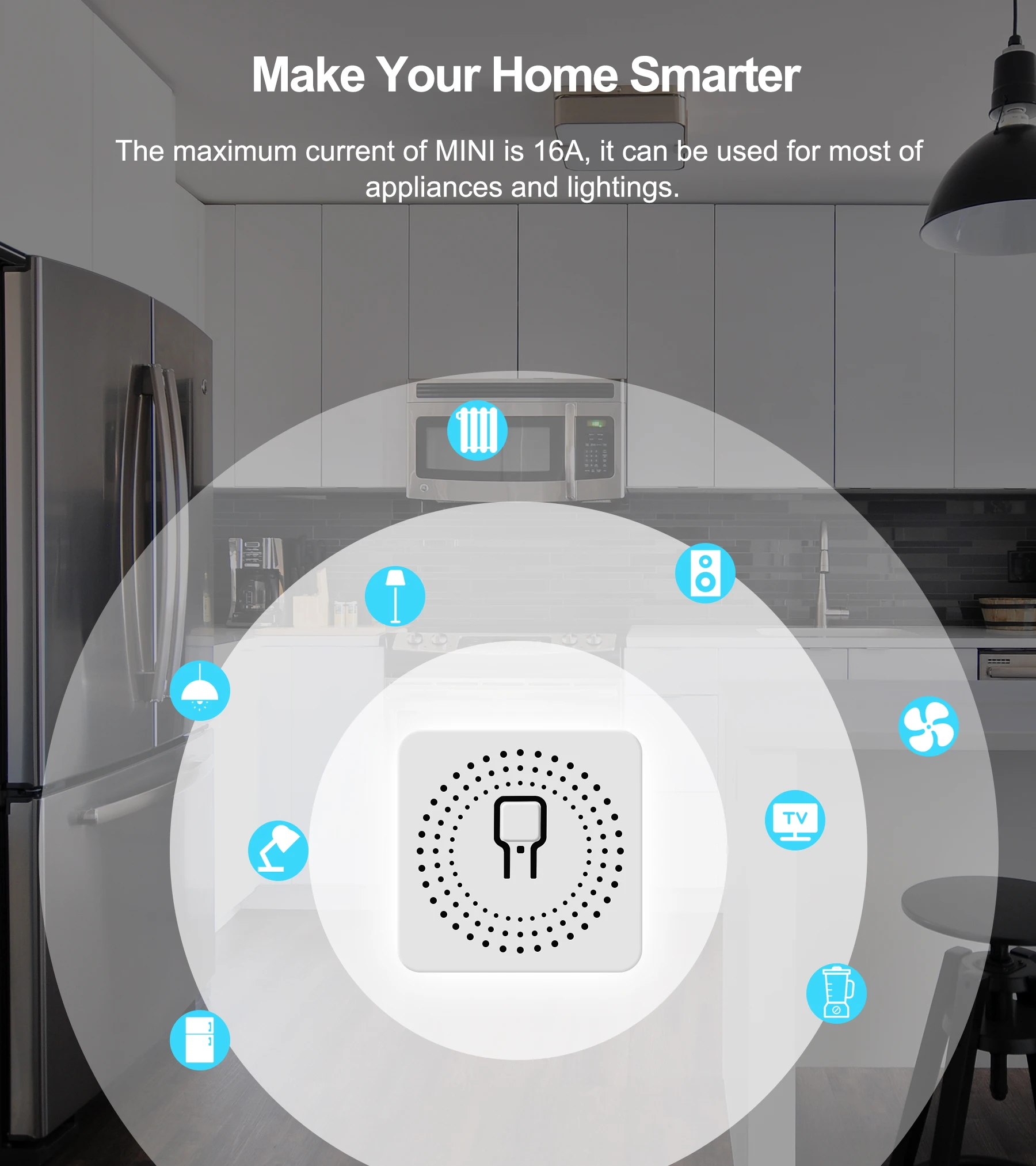 

16A Mini Smart Wifi DIY Switch Supports 2 Way Control Works with Alexa Google Home Smart Life App Smart Home Automation Module