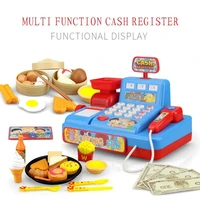 childrens simulation cash register pretend toy supermarket cash register with scan credit card function kid birthday toy gift