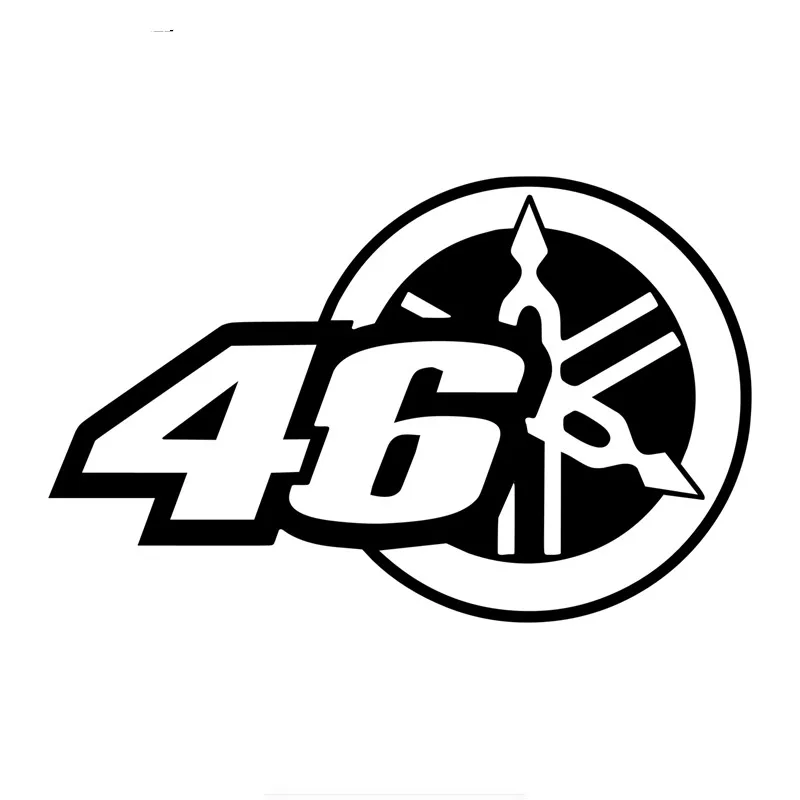 

Suitable for All Kinds of Cars Personality 46 Rossi Rider Car Stickers Motorcycle Decals Waterproof Sunscreen PVC 10cm X 15cm