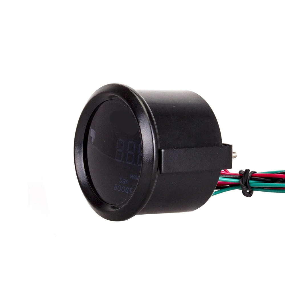 Автомобильный цифровой турбонаддув 52 мм механический синий светодиодный турбо