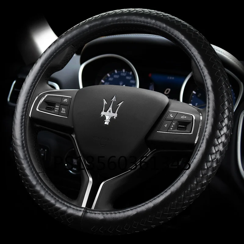 

Подходит для Maserati Quattroporte Levante Ghibli 3200 чехол рулевого колеса автомобиля кожаный чехол с защитным козырьком