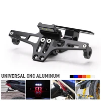 license plate holder bracket motor adjustable tail tidy rear with led light for honda cbr 125r for rc125 200 390 690 990 1pc