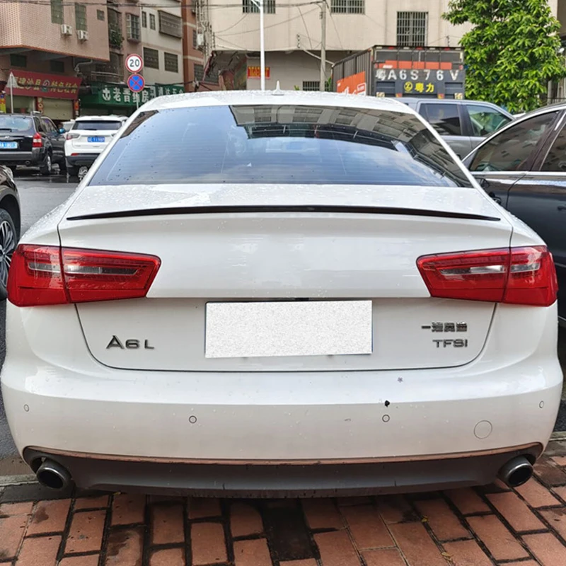 Автомобильный задний спойлер V STYLE Accessories OLD Audi A6 C7 седан, багажник, материал ПУ-пластик, задний аэродиффузор с задним крылом. Ремонт 2012-2018 гг.