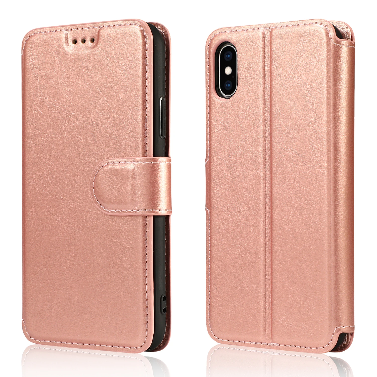 Для iPhone XR XS MAX 8 Plus 7Plus 8 7 6Plus 6S 6 5s 5 Чехол Флип кошелек ТПУ кожа мягкий чехол