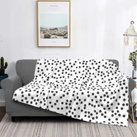 polka dots black and white spots chic blanket bedspread bed plaid cover beach towel hooded blanket blankets for beds