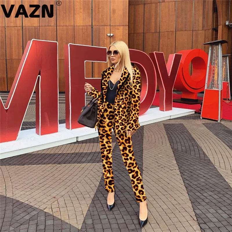 Топ дизайн 2019 года от VAZN BNY704 Осенний сексуальный женский костюм 3 цветов длинный с