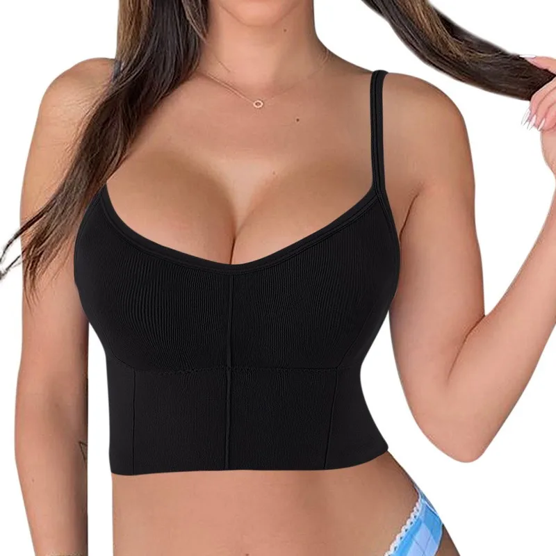 

Корсет, топ, женский бюстгальтер, сексуальный укороченный топ, дышащее нижнее белье, Женский Топ 2021 Camisol, топ для фитнеса, йоги, спортивный бю...