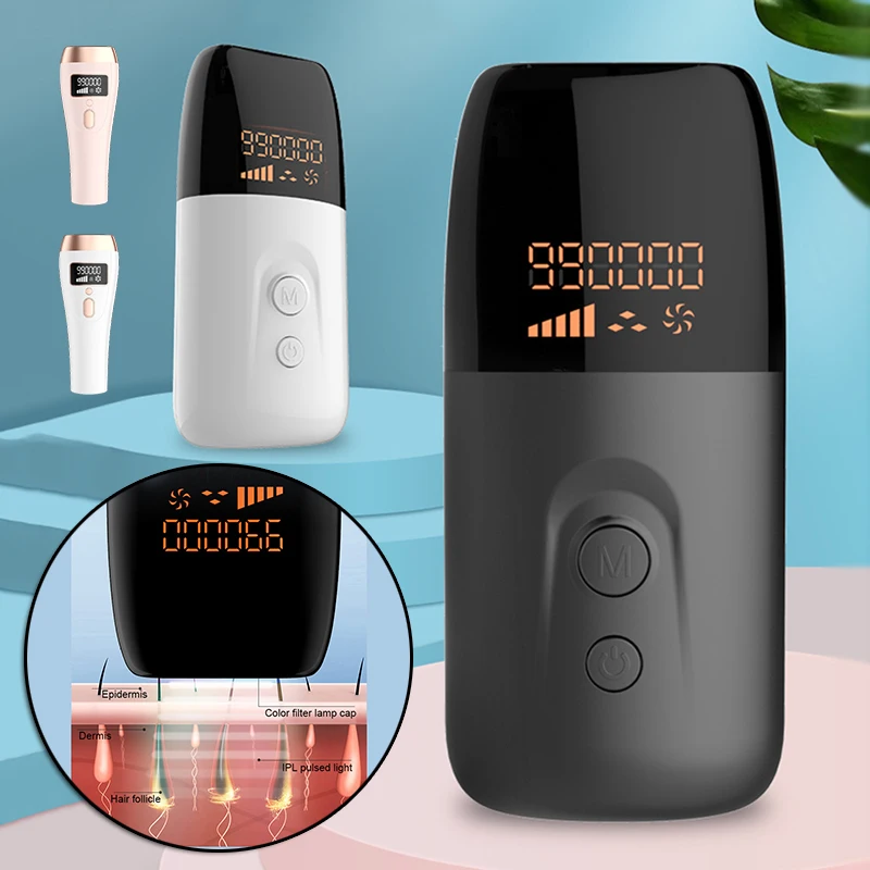 Hair Removal Device 3CM Irradiation Area Fast Hair Remove Portable Home Hair Removal for Women Men Facial Body BUTT666