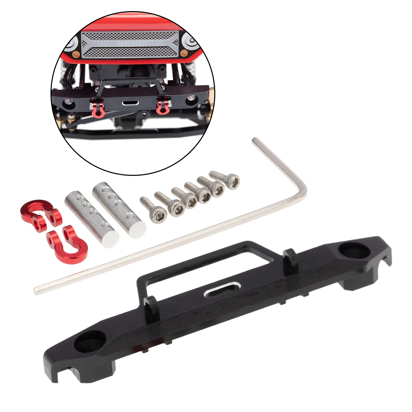 

Передний бампер подходит для Axial SCX24 AX90081 DEADBOLT 1/24 RC гусеничные детали для обновления