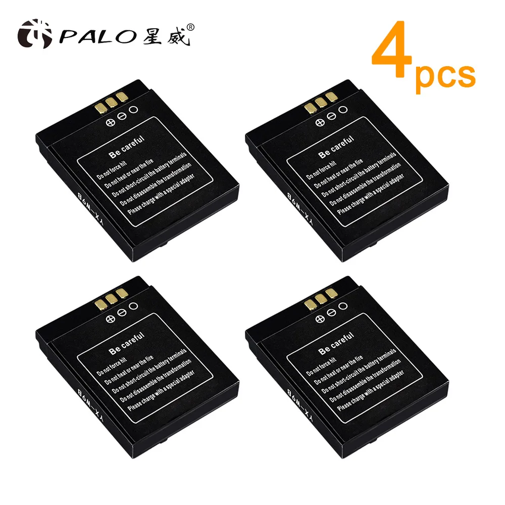 4pcs battery PALO перезаряжаемая батарея для умных часов DZ09 SmartWatch с аккумулятором 3,7 в 380 мАч для DZ09 QW09 W8 A1 V8 X6 - Цвет: 4pcs battery