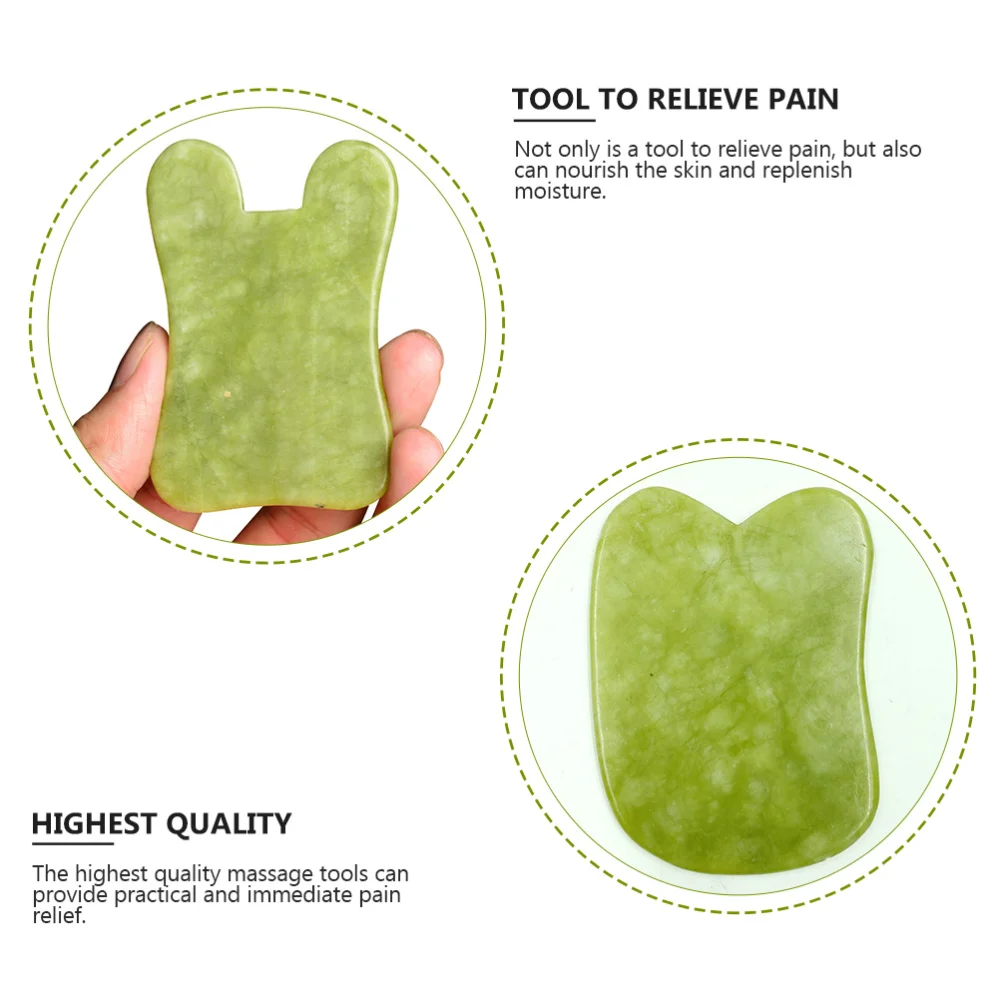 

6pcs Natural Jade Massage Tool Gua Sha Board Scraping Board Gua Sha Plate