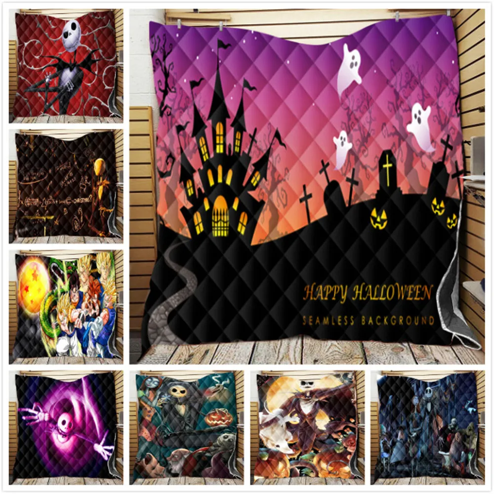 Одеяло с тыквой феи на Хэллоуин мягкое теплое покрывало пляжное полотенце коврик