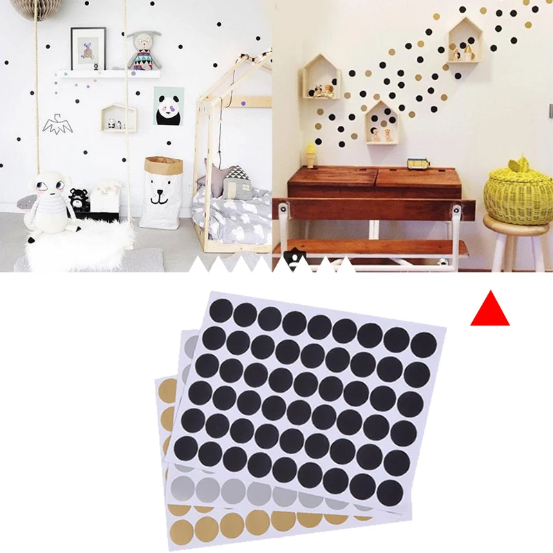 Украшение дома Европейский Декор Золотой горошек стикер на стену золотые обои скандинавские детские