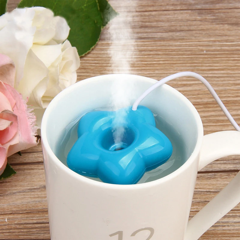 Пользующийся спросом портативный мини USB звезда увлажнитель воздуха пончики