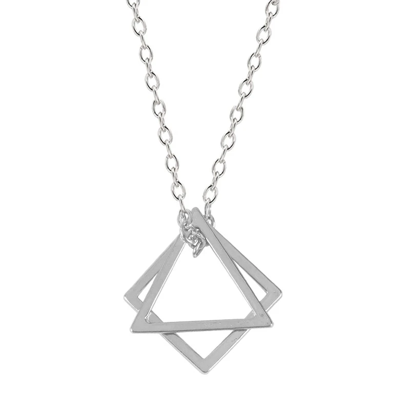 

2020 Latest Fashion Women's Necklace Simple Geometric Pendant Alloy Material Temperament Men And Women Jewelry Gifts Hot