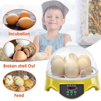 mini poultry hatchery machine 220110v hatching 7 mini brooder small chicken bird egg hatchers incubator for quail pigeon duck