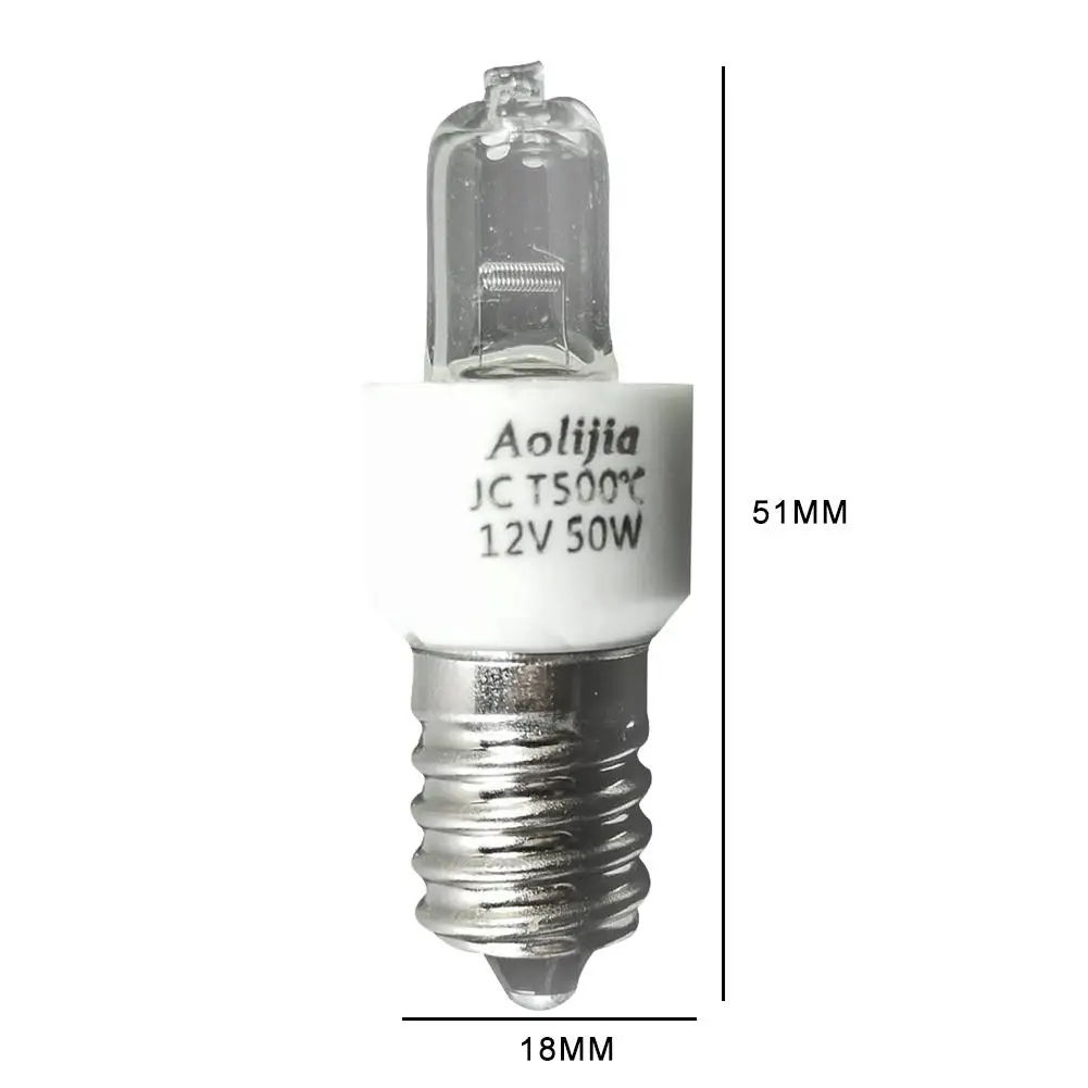 

50W Oven Bulb Lamp Heat Resistant Microwave Bulb E14 Refrigerator Light 500C For Electric Fan 12v
