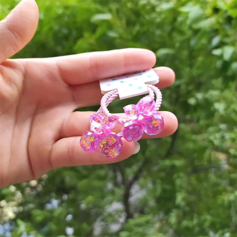 Детские резинки для волос с изображением мерцающих цветов 2 шт. | Аксессуары