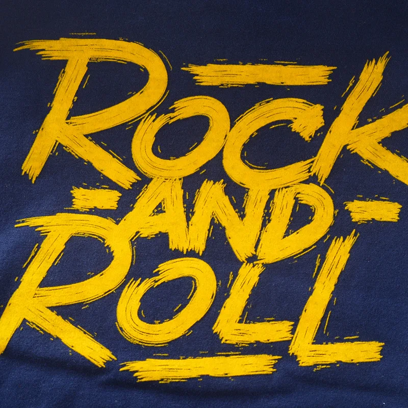 Летние футболки для мальчиков с надписью rock and roll дышащие хлопковые детей топы