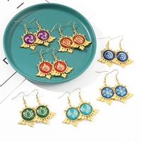 genshin impact earrings genshin mondstadt trinket eye of god metal ear hook earring fashion jewelry fans collection gifts