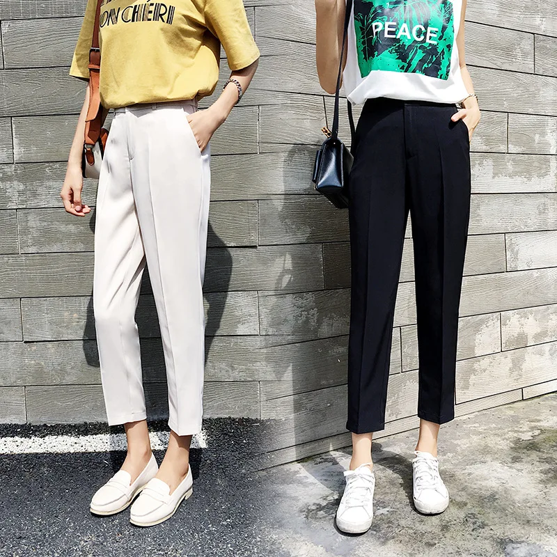 

2020 ограниченные по времени брюки-карго Vadim Панталоны женские Костюмные брюки женские шаровары с высокой талией для похудения дымчатые укор...