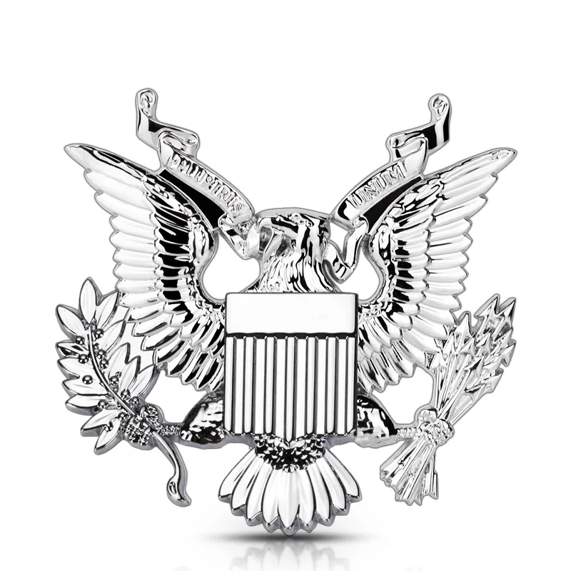 Car Sticker US President Badge Eagle Tailgate Chrome Metal 3 Colors Emblem Tuning Motorcycle Auto Accessories Decoration | Автомобили и