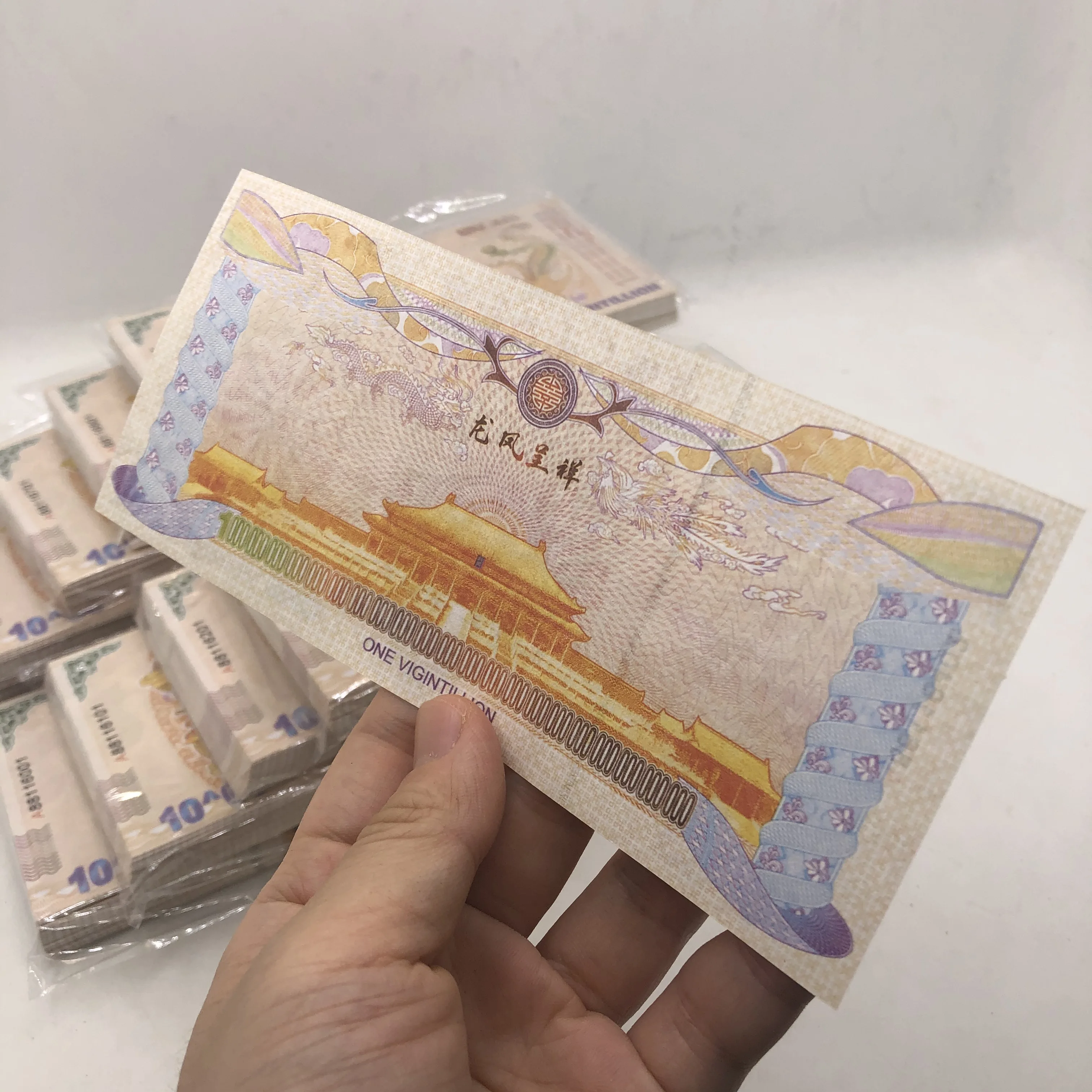 1000 шт. китайский дракон и Феникс Vigintillion Бумага купюр набор в коробке не валюты