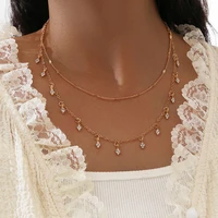 aprilwell layered necklace for women aesthetic choker colliers gold chain female short collar 2021 fashion jewelry dropshipping