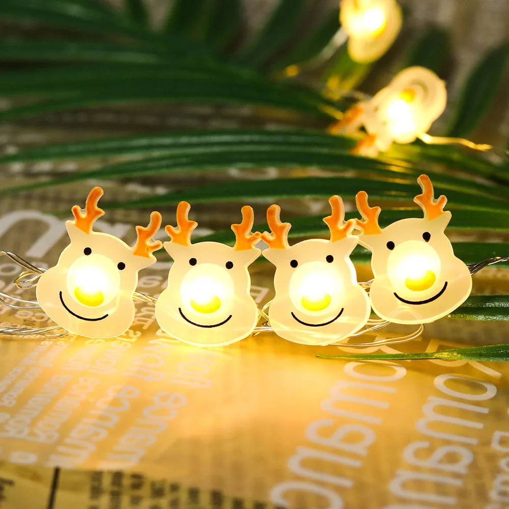 Рождественская светодиодная гирлянда с кроликом на батарейках 2/3 м, светящаяся гирлянда для детской спальни, светящаяся гирлянда на батаре...