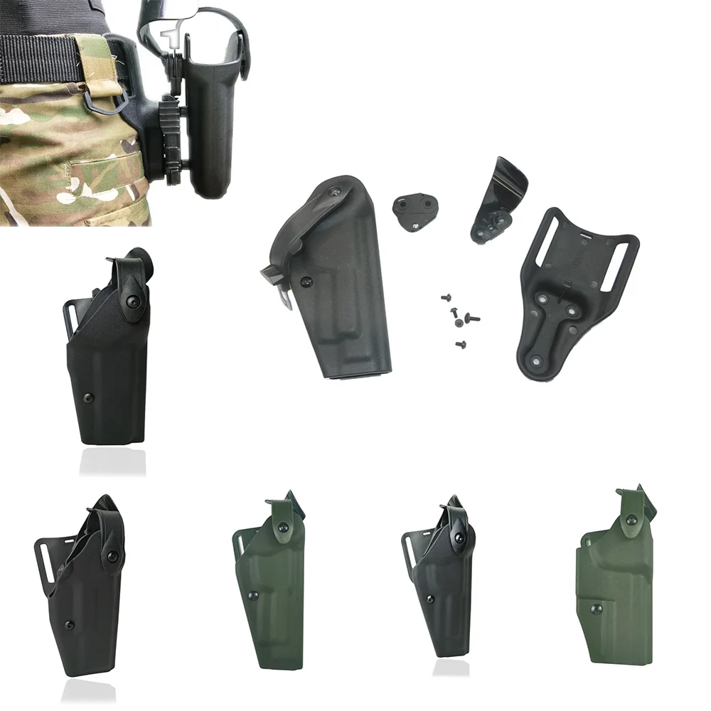 

Tactical Airsoft Gun Holster Polyurethane Belt Glock Pistol Waist Glock17 19 22 23 31 32 M9 Clot1911 P226 USP Right Hand
