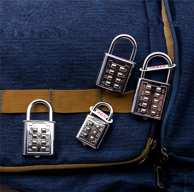 

10PCS 8 Dial Digit Blind Key Combination Lock Password Code Lock Padlock Drawer Gym Cabinet Luggage Padlock Fixed Password