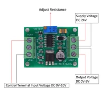 dc 0 5v to 0 10v voltage amplification follower module working voltage dc 24v positive voltage signal power amplification board