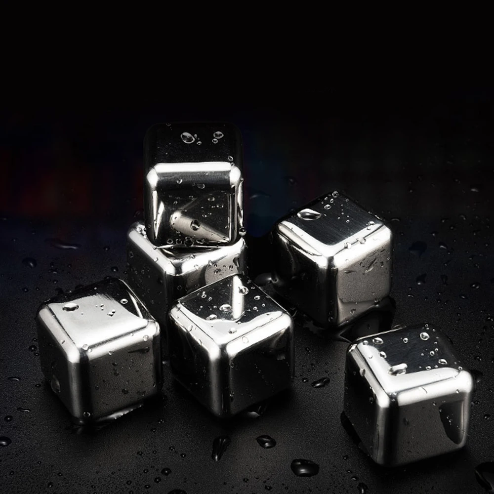 Ледник ледяной куб из нержавеющей стали 3 шт. морозильник для напитков