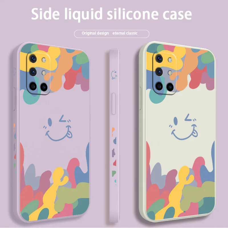 

Color Liquid Silicone Soft Case For Oneplus 8t 9 9pro 9r pro Shockproof Phone Cover