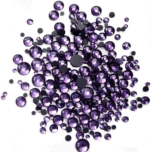 Tanzanite 1000 шт Разноцветные стразы DMC горячей фиксации с плоским основанием DMC горячей фиксации стразы DMC украшения для одежды E7082 - Цвет: Tanzanite