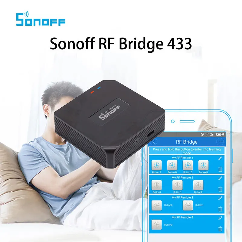 Умный дом Sonoff беспроводной Радиочастотный мост Wi Fi радиочастотный переключатель