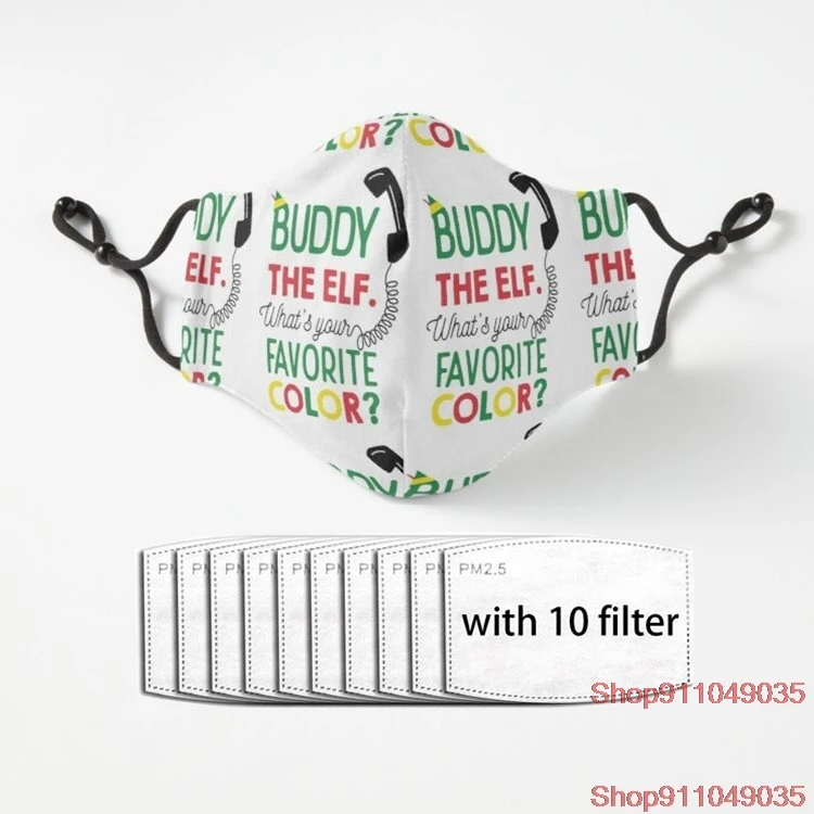 

Бадди эльф, какие ваши любимые цветные пылезащитные маски на половину лица, пылезащитные черные повседневные Теплые маски унисекс