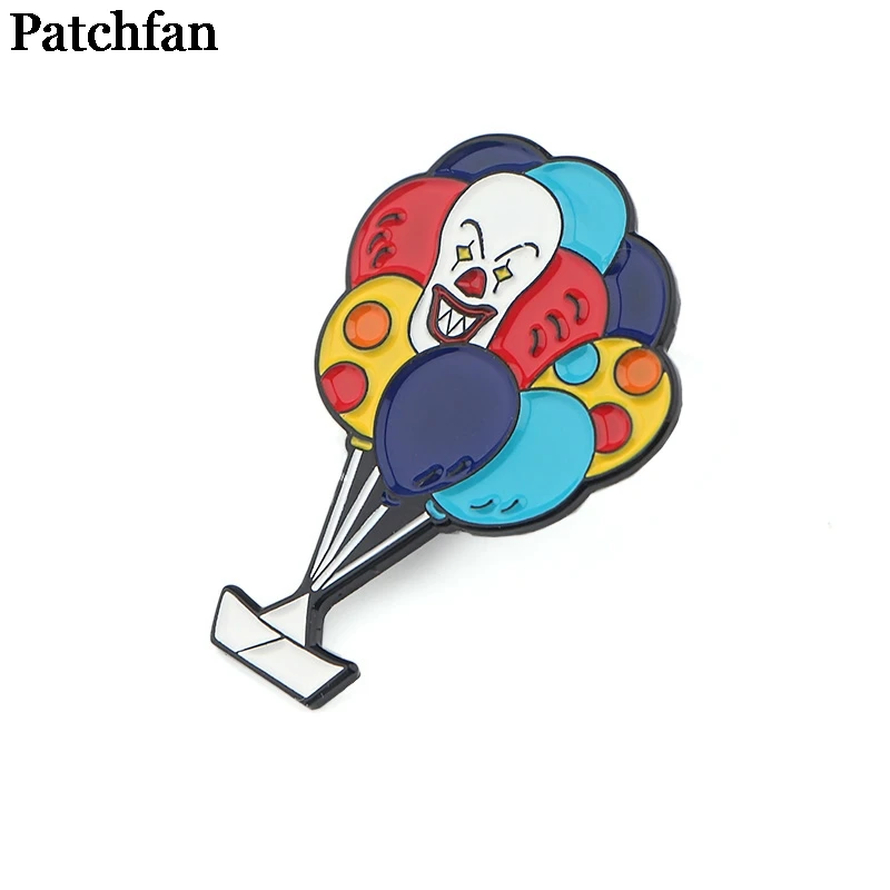 Patchfan призрак ужас DIY цинковый галстук булавки значки para рубашка сумка Одежда