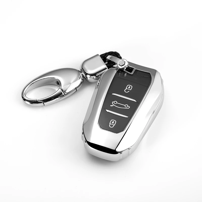 Новые Мягкие ТПУ чехлы для ключей чехол Peugeot 3008 4008 5008 Citroen C4 C4L C6 C3 XR автомобиля