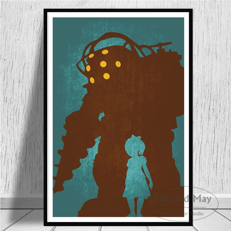 Bioshock Rapture видеоигра Ретро подарок для детей Художественная Картина на холсте